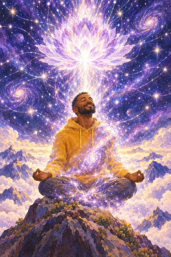 Crown chakra illustration from Piss Dreams
